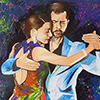 Así se baila el tango. 0,70x110. Técnica mixta