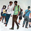 No lugares. Óleo sobre lienzo, 60 x 90 cm, 2022	